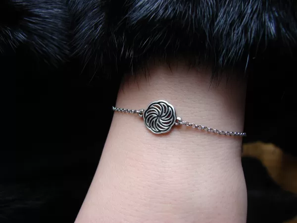 Sterling Silver Wheel of Eternity Bracelet