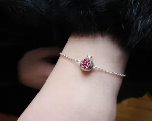 Armenian Pomegranate Bracelet Sterling Silver 925