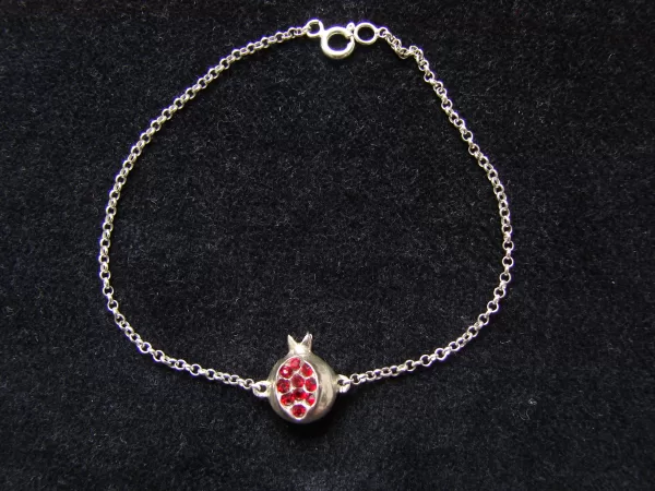 Sterling Silver Armenian Pomegranate Bracelet