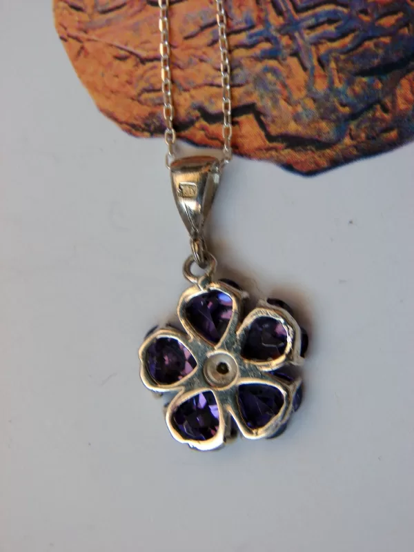 Sterling Silver "Forget me Not" Flower Pendant