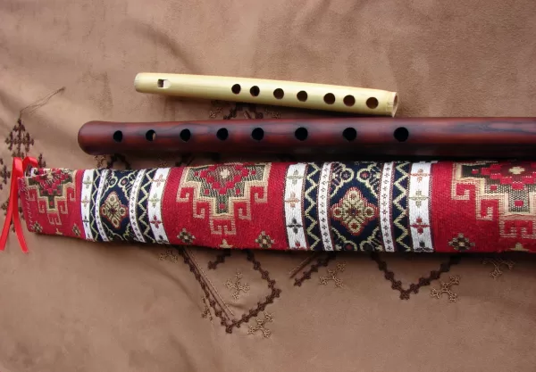 Handmade Armenian Duduk and Flute, Apricot Wood