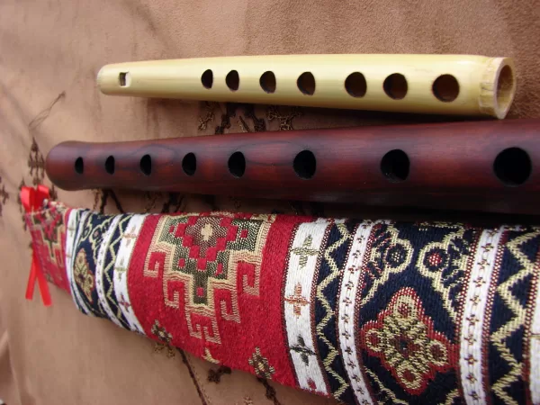 Handmade Armenian Duduk and Flute, Apricot Wood