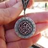 Sterling Silver Ethnic Style Large Round Earrings