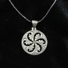 Sterling Silver Wheel of Eternity Pendant