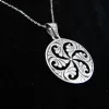 Sterling Silver Wheel of Eternity Pendant