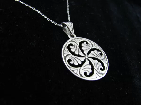 Sterling Silver Wheel of Eternity Pendant