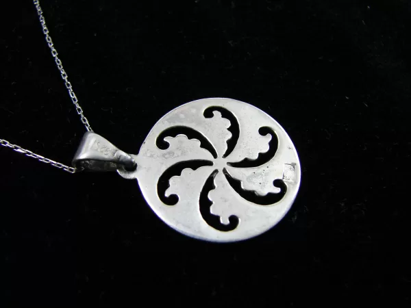 Sterling Silver Wheel of Eternity Pendant