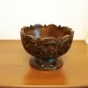 Natural Hand Carved Wooden Bowl