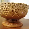 Large Hand Carved Natural Wooden Bowl