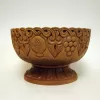 Large Hand Carved Natural Wooden Bowl