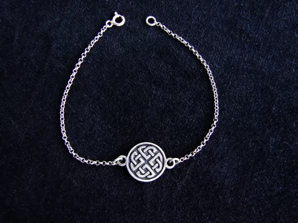 Celtic Shield Knot Bracelet Sterling Silver 925