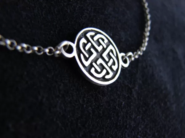 Celtic Shield Knot Bracelet Sterling Silver 925