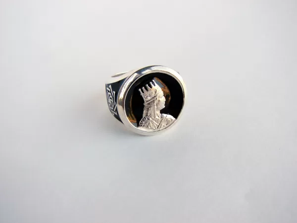 Tigran the Great King of Armenia Silver Men's Ring