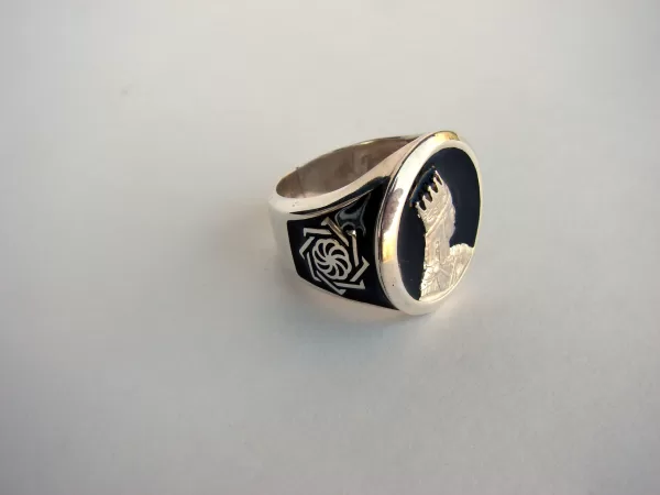 Tigran the Great King of Armenia Silver Men's Ring