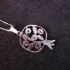 Sterling Silver Pomegranate with Leaves Pendant