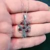 Sterling Silver Pomegranate with Leaves Pendant