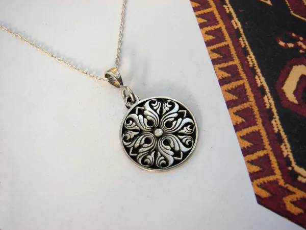 Armenian Ornament Pendant Sterling Silver 925