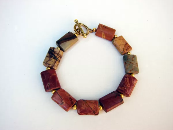 Bracelet Picasso Jasper Natural Gemstone