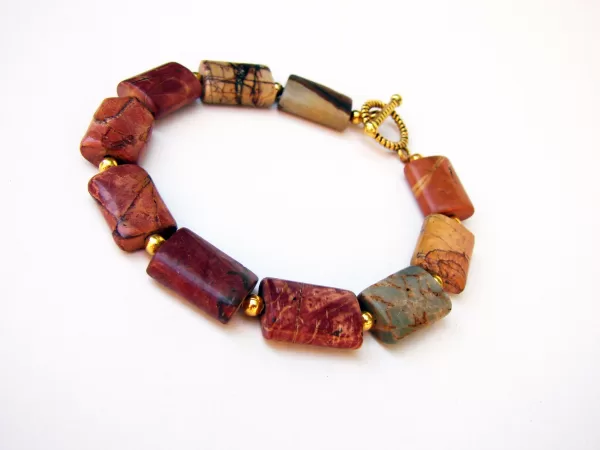 Bracelet Picasso Jasper Natural Gemstone