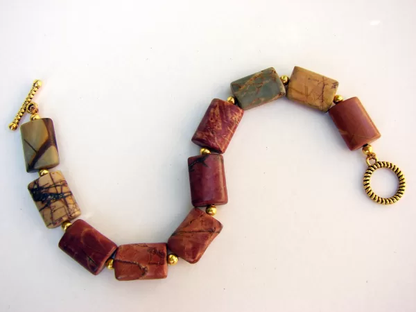 Bracelet Picasso Jasper Natural Gemstone