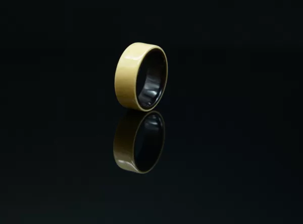 Ring, Made of Ebony and Apricot Wood