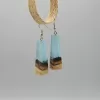 Earrings Made of Pear Wood and Silver 925