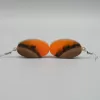 Apricot Wood Earrings, Silver 925