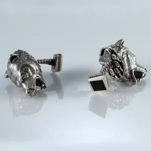 Silver Men’s Bear Cufflinks