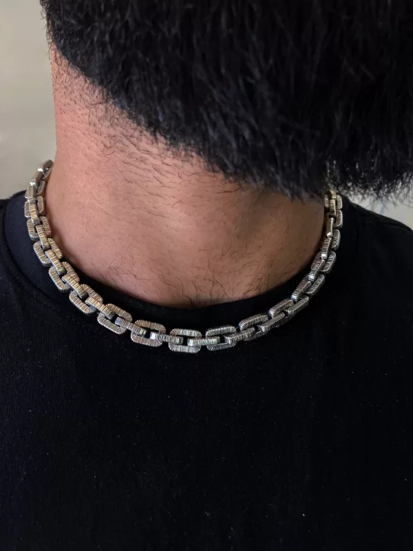 Sterling Silver Chunky Chain Necklace