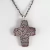 Sterling Silver Cross with Pomegranate Tree