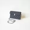 Gray Braided Purse