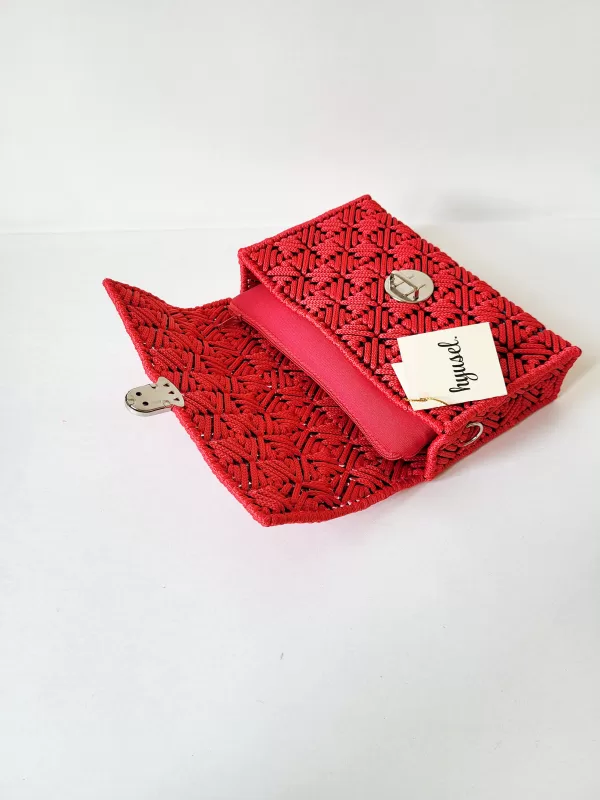 Red Braided Purse