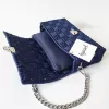 Blue Braided Purse