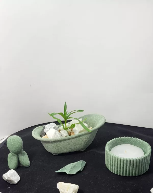 Armenian Stone Decorative Mini Bathtub