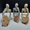 Souvenir Armenian Stone Statue The "Thinker" (Price for Set of 3)