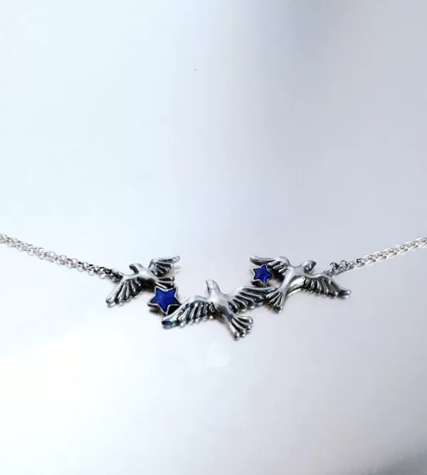 Sterling Silver Birds Necklace