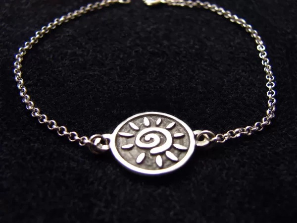 Bracelet Sun Sterling Silver 925, Sunshine Charm