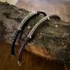 Men's Leather Bracelet with Silver Bar