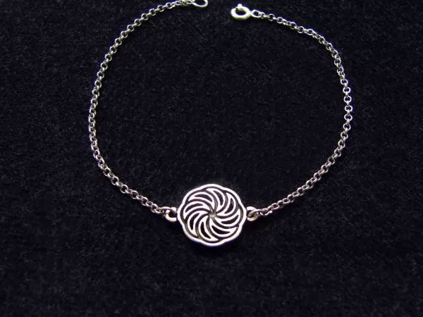 Sterling Silver Wheel of Eternity Bracelet