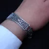 Sterling Silver Antique Style Linked Bracelet