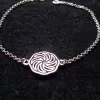 Sterling Silver Wheel of Eternity Bracelet