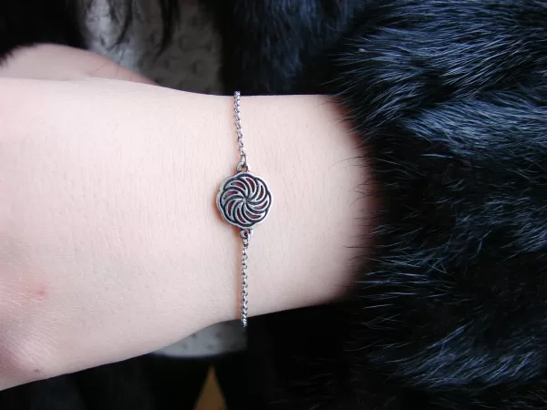 Sterling Silver Wheel of Eternity Bracelet