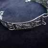 Sterling Silver Antique Style Linked Bracelet