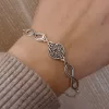 Sterling Silver Wheel of Eternity and Infinity Symbol Bracelet