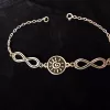 Sterling Silver Sun and Infinity Bracelet