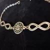 Sterling Silver Sun and Infinity Bracelet