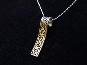 Carpet Style Pendant Sterling Silver 925