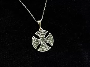 Celtic Cross Pendant Sterling Silver 925