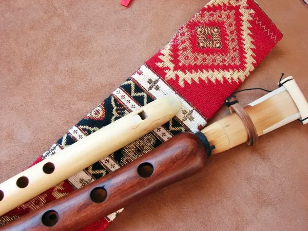 Handmade Armenian Duduk and Flute, Apricot Wood