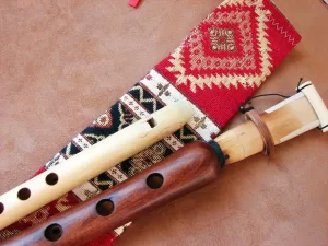 Handmade Armenian Duduk and Flute, Apricot Wood